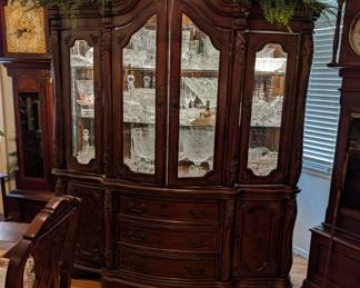 Dining Room Hutch, Lighted, Kacey Fine Furniture