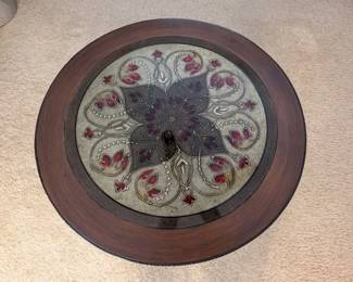 Round Pedestal Table with Glass