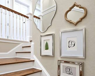 Elegant Staircase Gallery Wall
