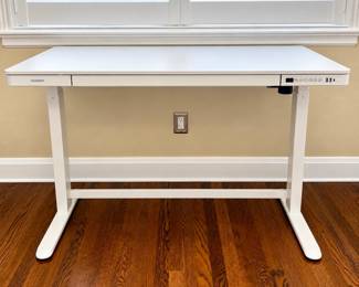 White Flexispot Standing Desk with Drawer- 47"x24"