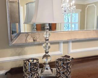 DR Lot #24 - Set of 2 Artificial Magnolia Floral Arrangements with Decorative Vases