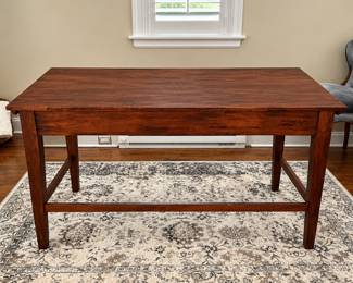 Charming Wood Writing Desk with Two Drawers in Transitional Style- 60" x 28" x 31"H