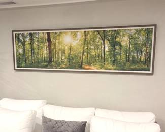 B Lot #44 - Large Panoramic Forest Landscape Canvas Print – 68" Wide