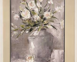 - Hand-Embellished Gallery-Wrapped Canvas Print titled "Country Bouquet II" by artist Carol Robinson. 31”x41”