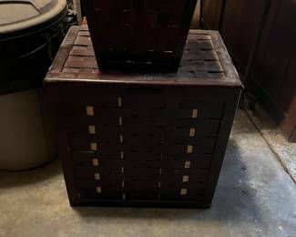 Cute hamper and matching trash can