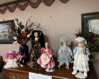 Porcelain dolls, and trolls