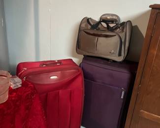 More large luggage and small