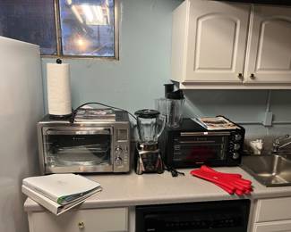 Emeril oven, Oster blender, Power XL Toaster oven