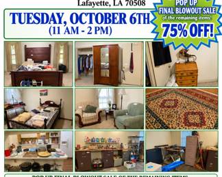 Sistas Estate Sale Blowout Flyer