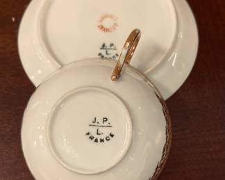J.P.L. FRANCE TEACUP & SAUCER BOTTOM