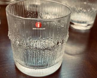 CLOSE UP SEITA PATTERN CLEAR TUMBLER BY TAPIO WIRKKALA