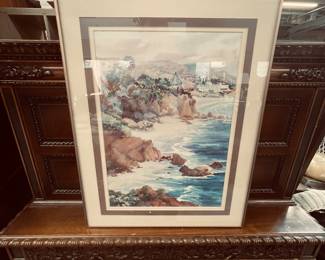 SIGNED EDRIE WATERCOLOR PRINT