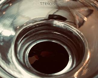 BOTTOM VIEW STERLING VASE