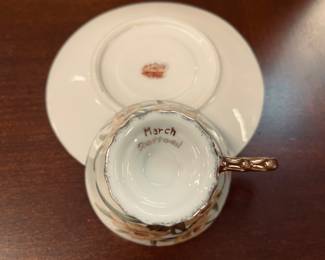 MARCH DAFFADIL TEACUP & SAUCER BOTTOM