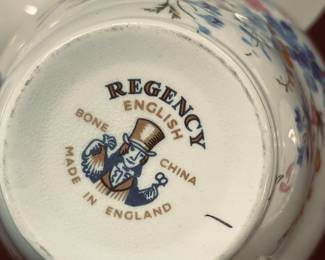 REGENCY ENGLISH BONE CHINA BOTTOM VIEW