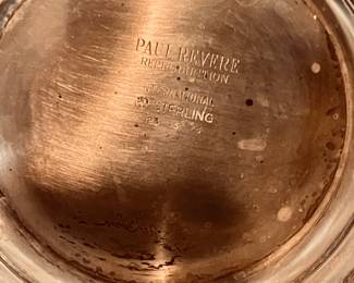 PAUL REVERE INTERNATIONAL SILVER BOWL BOTTOM VIEW