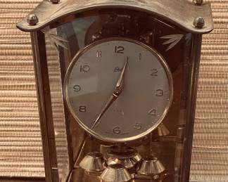 MID CENTURY SCHATZ BRASS 400 DAY ANNIVERISARY CLOCK