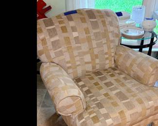 Comfortable Chair, end tables.