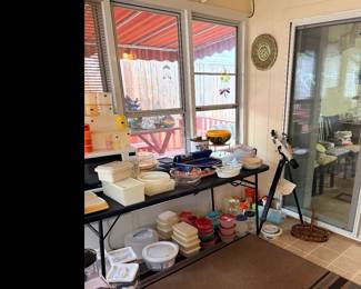 Telescope, Vintage Tupperware (individual pieces with lids, as well as sets), Kitchen Storage Containers, & More!