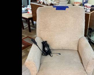 Electric Recliner (needs glide that sits on spring). Sold As Is