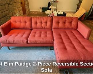 West Elm Paidge Piece Reversible Sectional Sofa