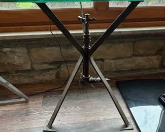 Glass Top Table with Custom Sprinkler Base second image