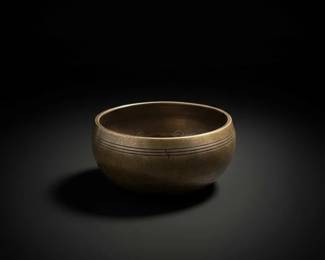 Tibetan Singing Bowl with Om Symbol