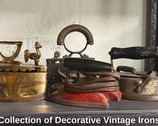 Collection of Decorative Vintage Irons