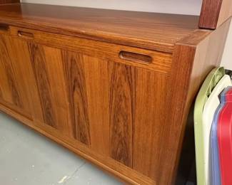 Danish MidCentury Modern Teak Sideboard with Hutch by Skovby second image