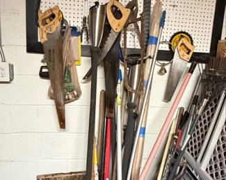 Assorted Hand Tools and Garden Implements