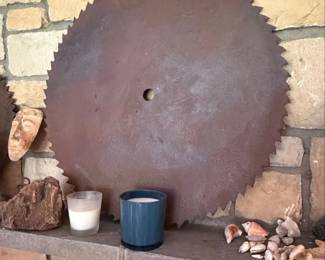 Vintage Industrial Circular Saw Blade second image