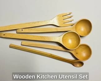 Wooden Kitchen Utensil Set