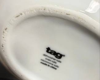tag White Ceramic Donut Pitcher second image