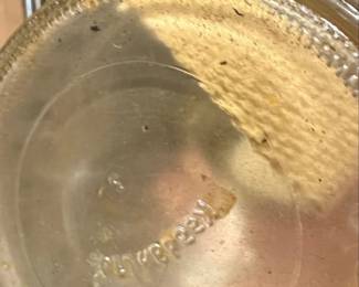 Vintage Kaadan Ltd. Clear Glass Oil Lamp Base second image