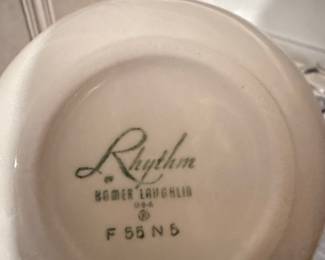 Homer Laughlin 'Lotus Hai' Rhythm Pattern Tea Set