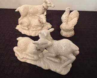 Vintage Lenox China Jewels Collection Porcelain Animal Figurines