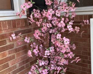 Artificial Pink Dogwood Flowering Tree