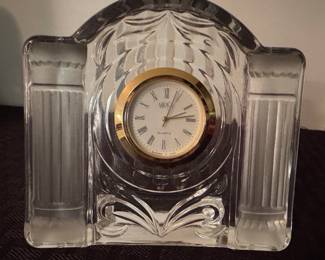 Mikasa 'Cotillion Frost' Crystal Quartz Clock