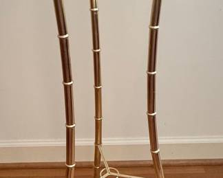 Hollywood Regency Faux Bamboo Plant Stand