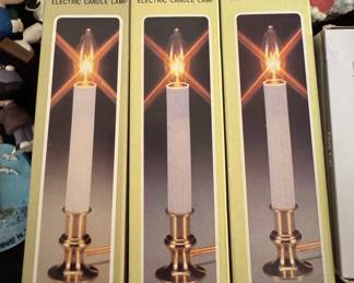 Vintage Electric Window Candle Lamps