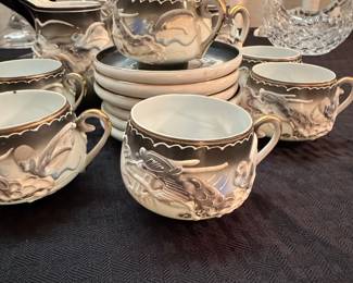 Vintage Japanese Dragonware Tea Set