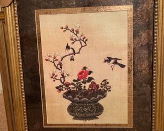 Chinoiserie Floral and Bird Decorative Print