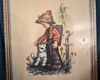 Vintage Donald Art Co. Lithograph Print