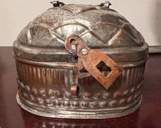 Antique Turkish Tinned Copper Hammam Soap Box (Kildan)
