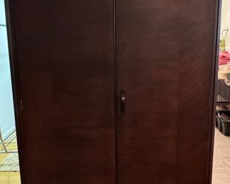 Vintage Cedar-Lined Wardrobe Armoire
