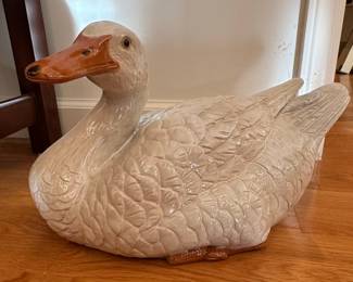 Large Ceramic Goose Figurine