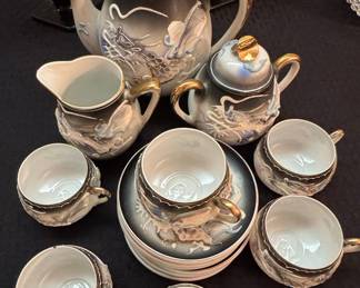 Vintage Japanese Dragonware Tea Set