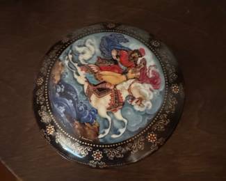 Russian Palekh Lacquer Box