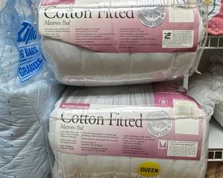 Lady Pepperell Queen Cotton Fitted Mattress Pad