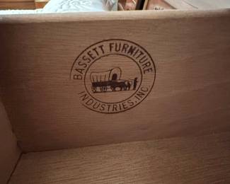 Bassett Furniture Mid-Century Modern Walnut Chest of Drawers